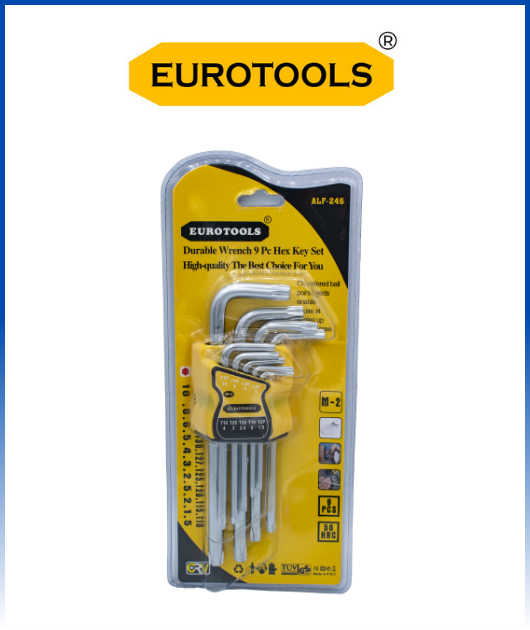 ALF-246 JUEGO DE LLAVE TORX 9PCS-EUROTOOLS 