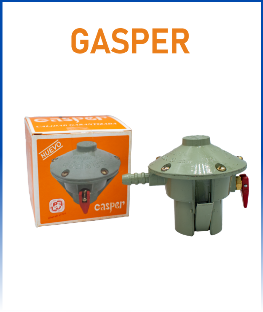 REGULADOR DE GAS GASPER LIVIANO C/CAJA 