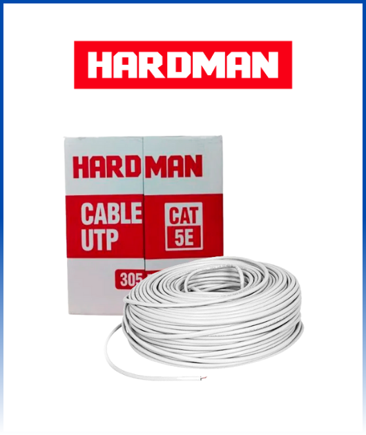 ROLLOS DE CABLE DE INTERNET UTP HARDMAN  CAT- 5E  (305MT) 