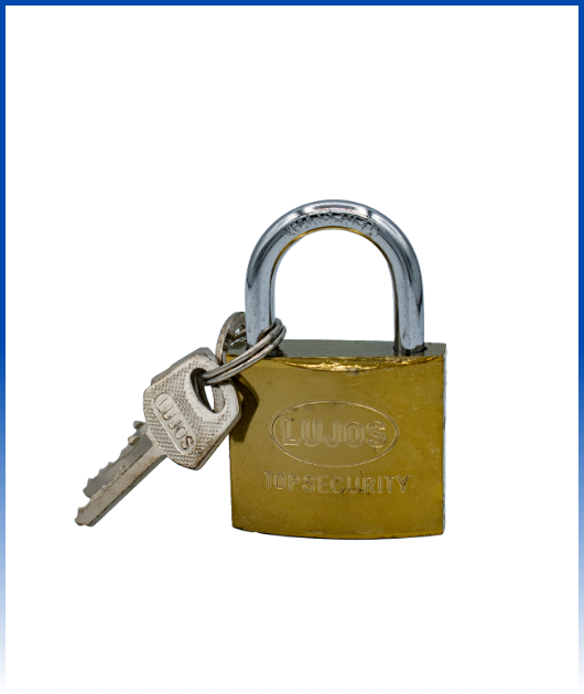 LS302-50 CANDADO 50MM DORADO LUJOS (CAJAX 6 UNI)