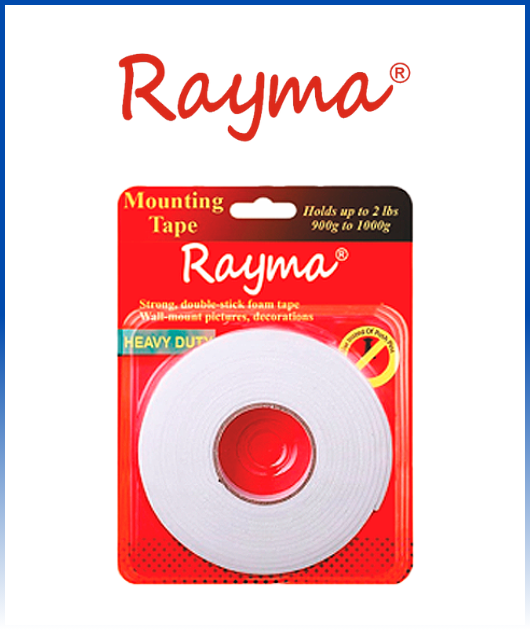 CINTA DE ESPUMA DOBLE CONTACTO  (X3-18MM)  RAYMA PROFESSIONAL