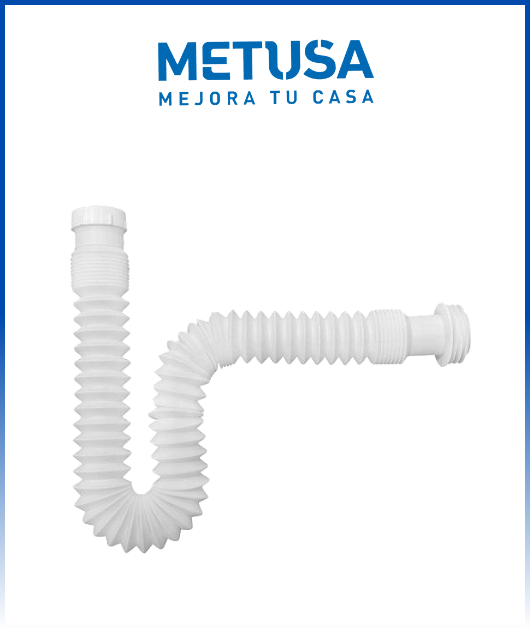 (MASA045B) TRAMPA FLEX 75CM C/CONECTOR SOL METUSA