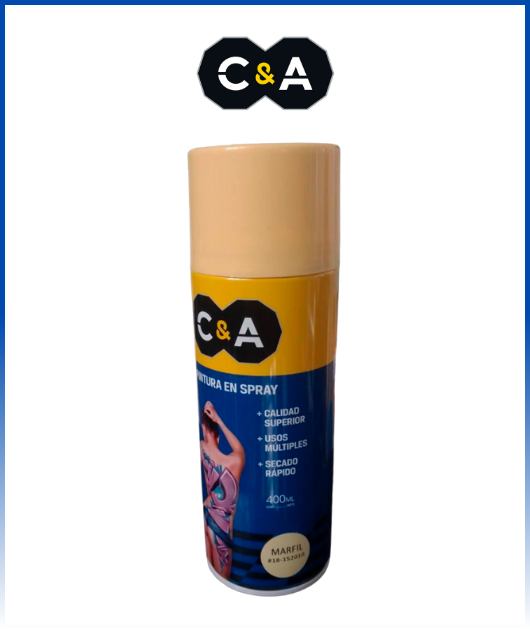 PINTURA SPRAY MARFIL #18 400ML C & A