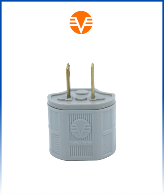 (APB) ADAPTADOR PLANO BRONCE COLORES 7/1 20A 250V VISION ELECTRIC