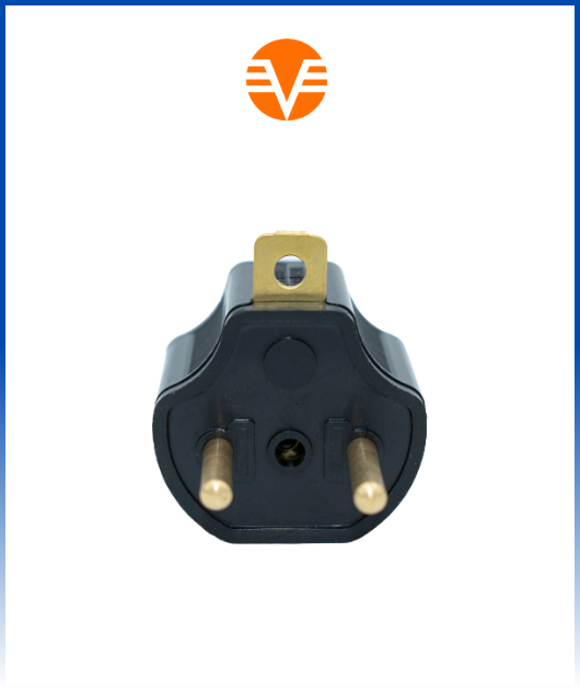 (ARB) ADAPTADOR REDONDO POWER 2/PINES COLORES VISION ELECTRIC 20A-250V