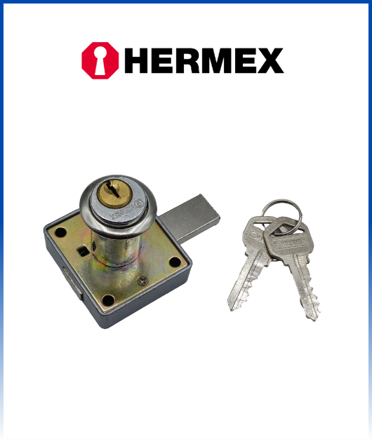 (43559) CM-25C CERRADURA PARA MUEBLE CROMADO HERMEX