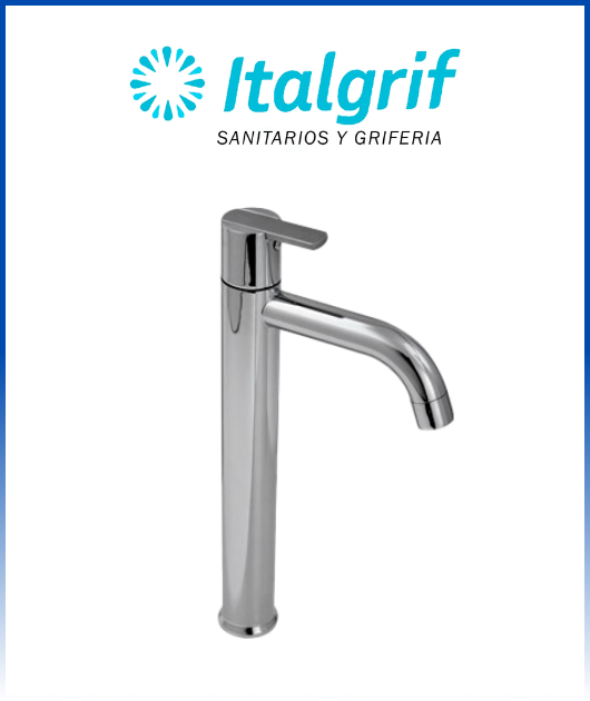 (GR33U00L) LLAVE LAVATORIO ALTA MINIM. MOD BUZIOS LEVER ITALGRIF