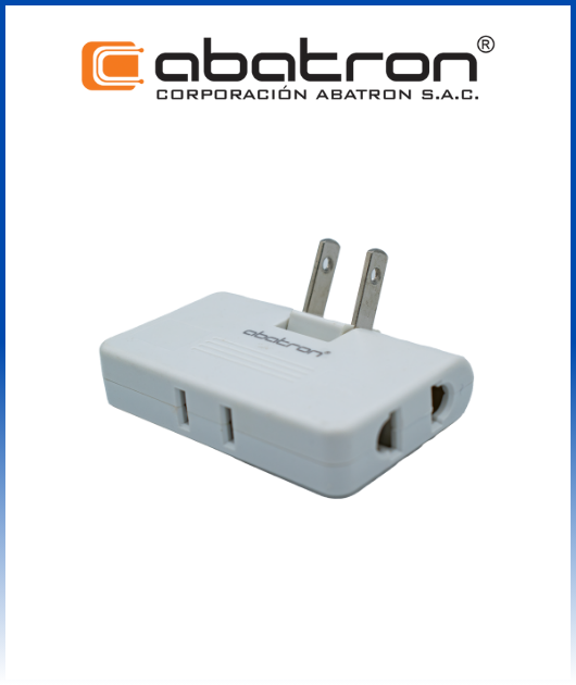 (T01) ADAPTADOR TOMA TRIPLE GIRATORIO ABATRON
