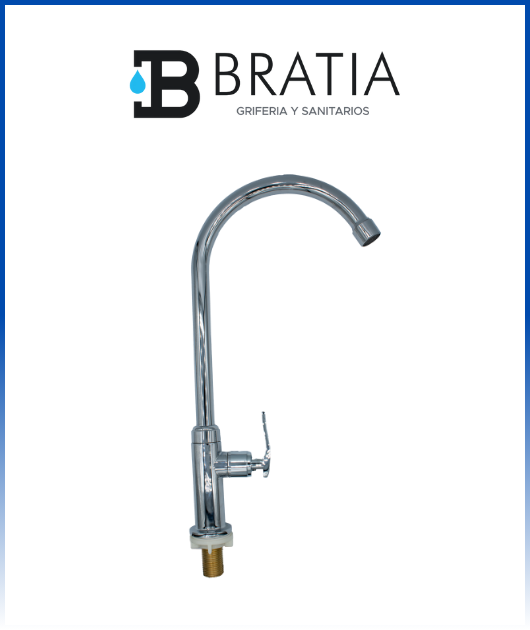 LLAVE P/COCINA MUEBLE NPL 5-M CROMADO BRATIA