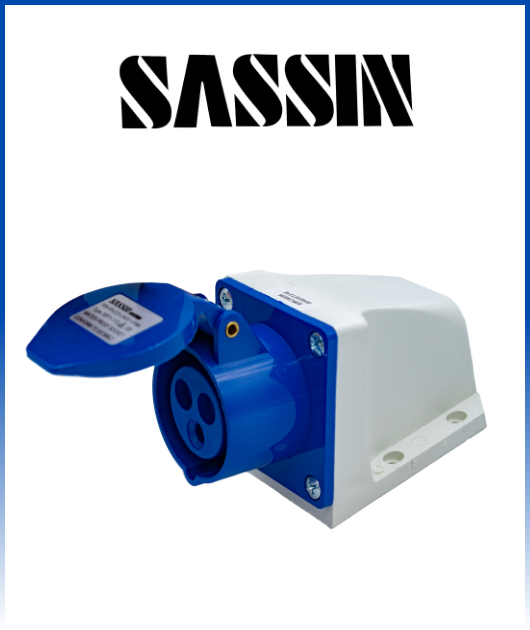 (31442) TOMA CONECTO INDUSTRIAL 3SP1-113 2P+T 16A 220-240V SASSIN