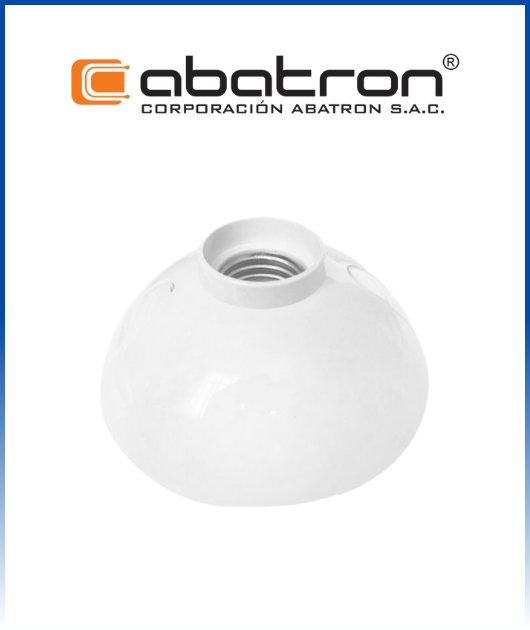 (1018B) WALL SOCKET OVALADO PREMIUM BLANCO ABATRON