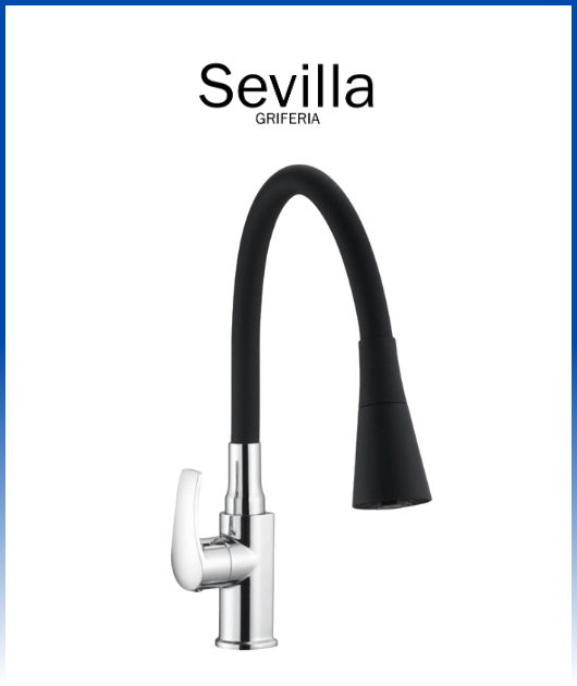 LLAVE BAR AMANDA SILICONADO NEGRO 5304FX-BK SEVILLA (CJAx20)